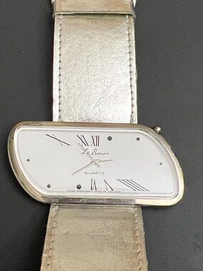 Le Baron Silver-Tone Asymmetrical Quartz Watch